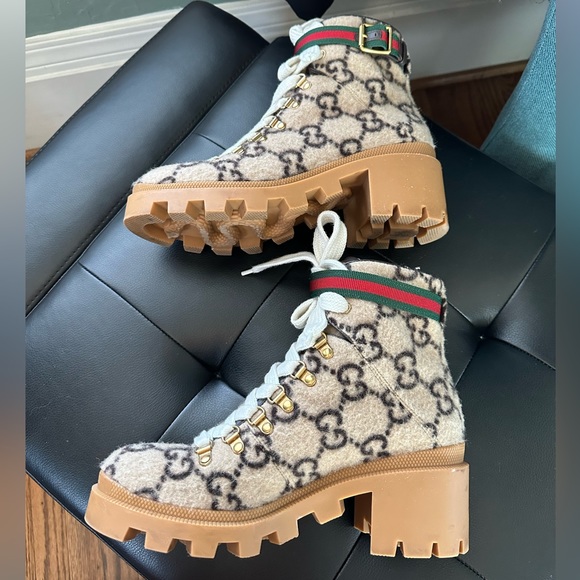 Authentic Gucci wool ankle boots - Picture 10 of 11